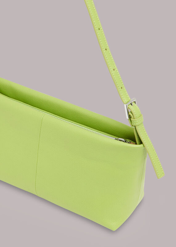 Green Sorbie Buckle Strap Clutch